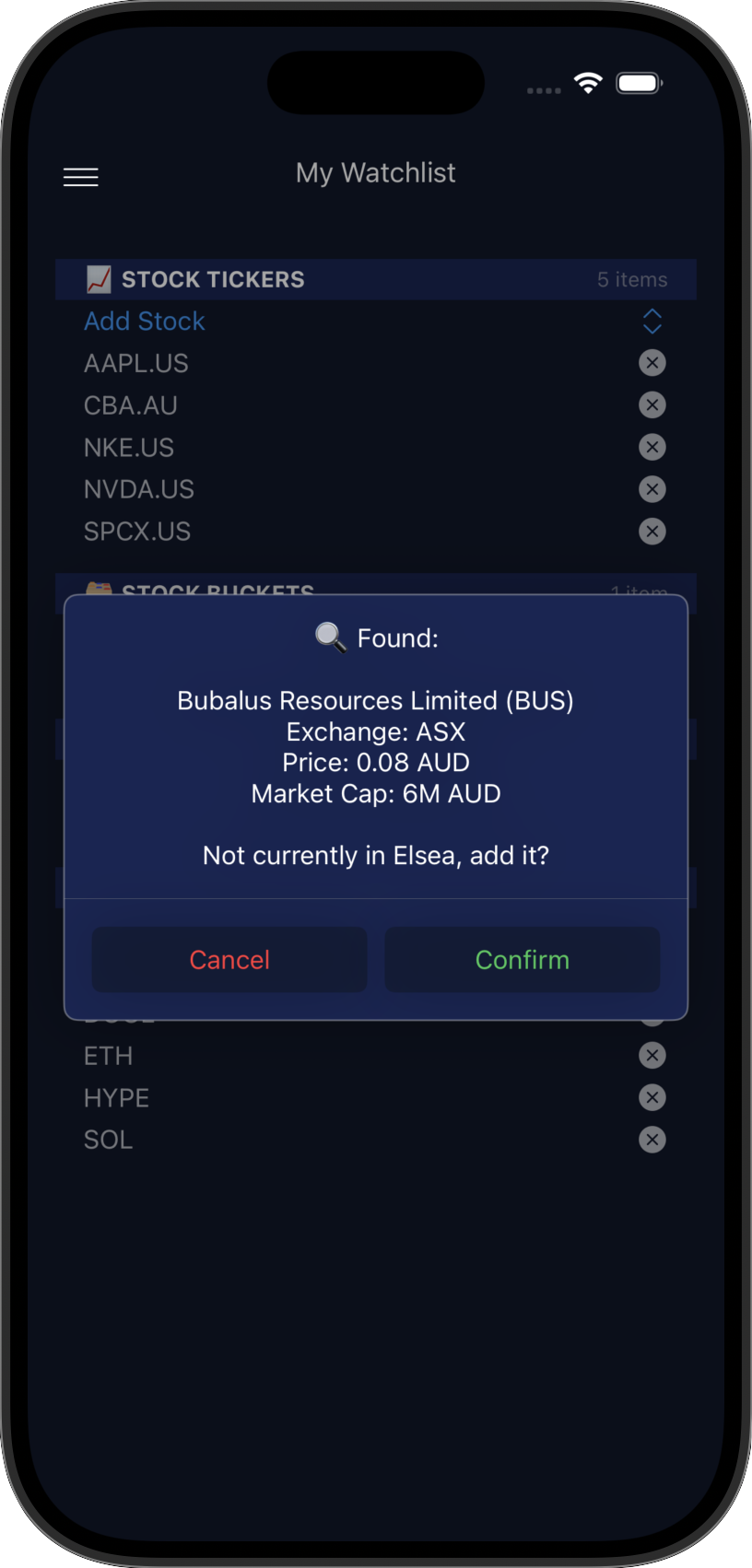 Watchlist Alerts