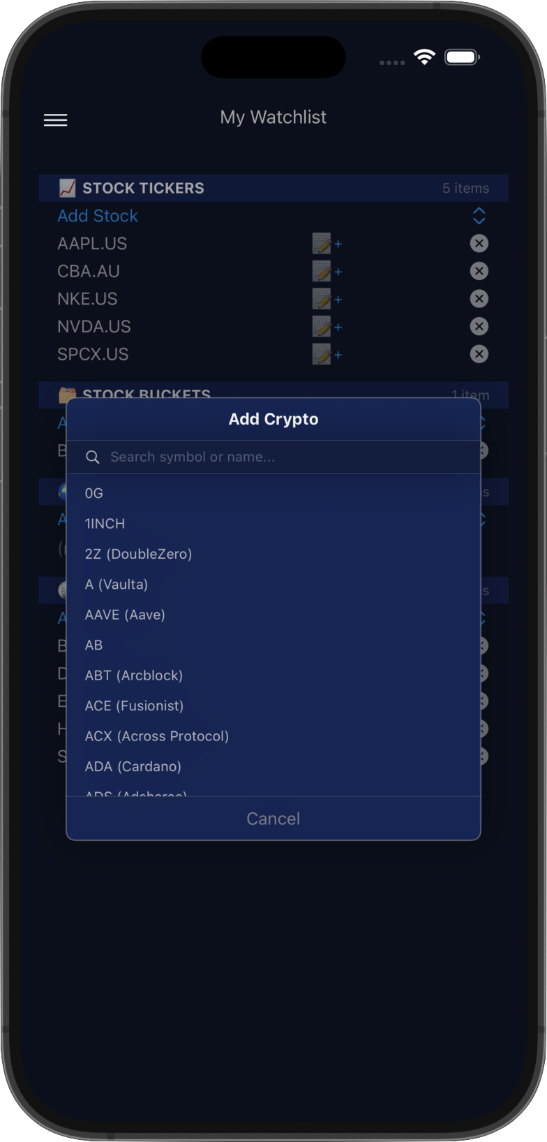Add Crypto